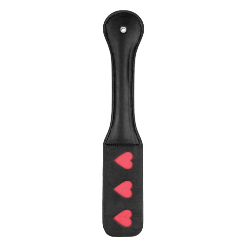 Shots Ouch Hearts Paddle Black - BDSM Fun