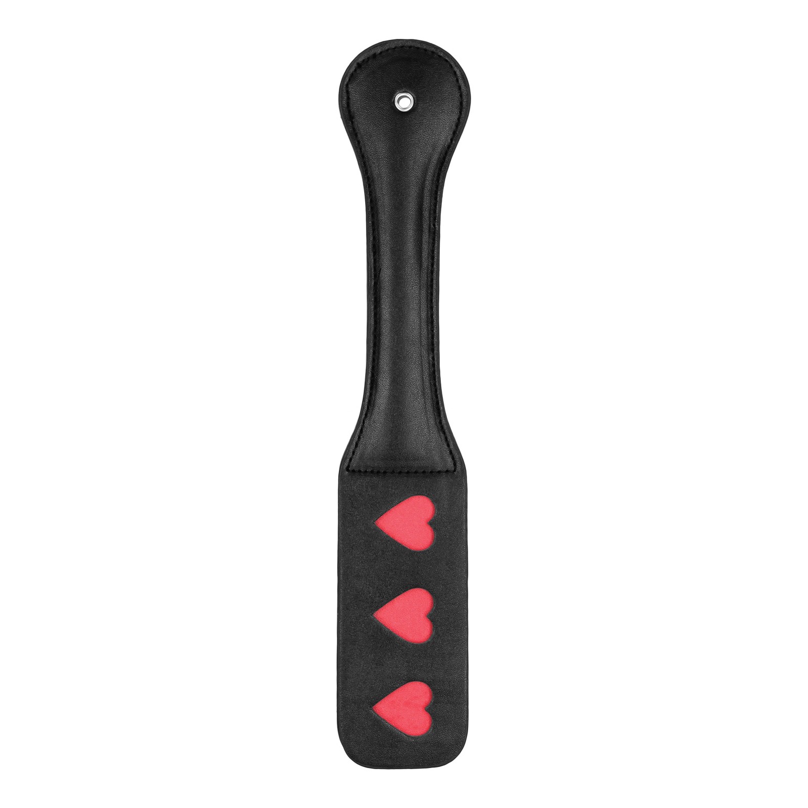 Shots Ouch Hearts Paddle Black - BDSM Fun