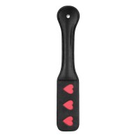 Shots Ouch Hearts Paddle Black - BDSM Fun