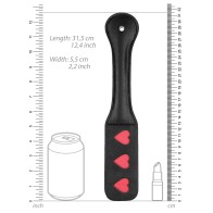 Shots Ouch Hearts Paddle Black - BDSM Fun