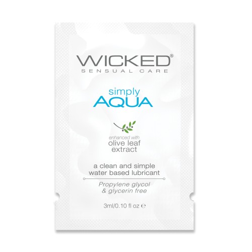 Wicked Sensual Care Simply Aqua Lubricant 0.1 oz