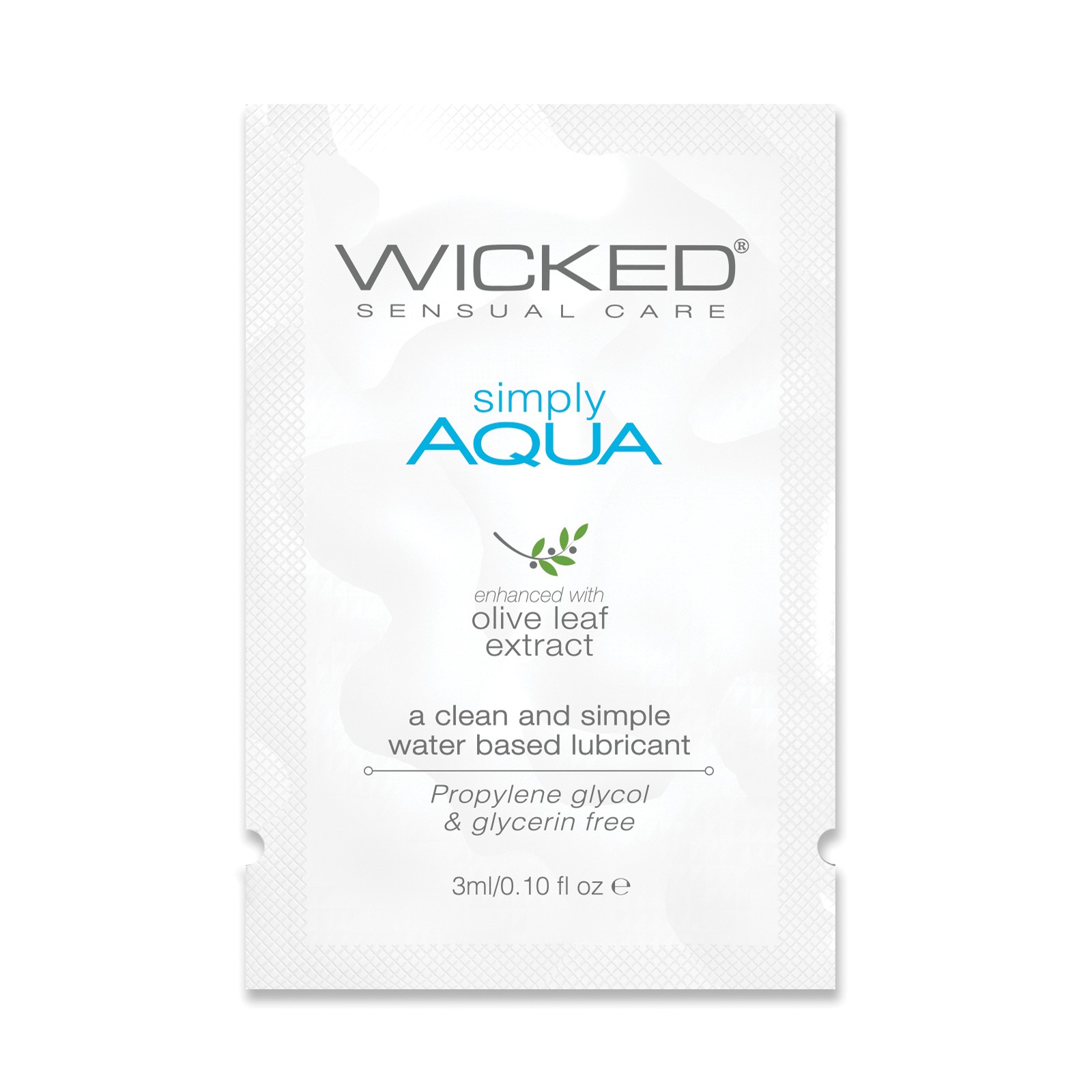 Wicked Sensual Care Simply Aqua Lubricant 0.1 oz