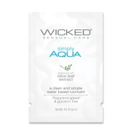 Wicked Sensual Care Simply Aqua Lubricant 0.1 oz