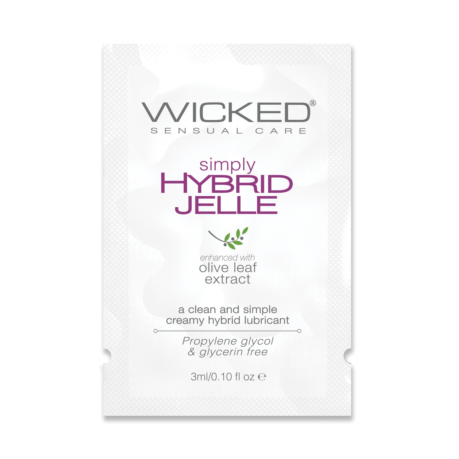 Wicked Sensual Care Simply Hybrid Jelle Lubricant .1 oz