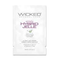 Wicked Sensual Care Simply Hybrid Jelle Lubricant .1 oz