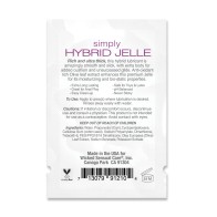 Wicked Sensual Care Simply Hybrid Jelle Lubricant .1 oz