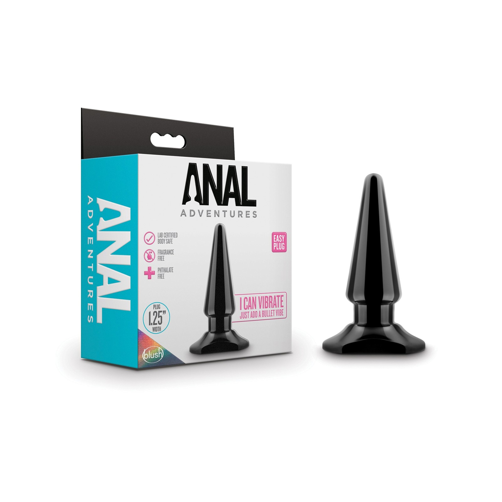 Blush Anal Adventures Easy Plug - Black