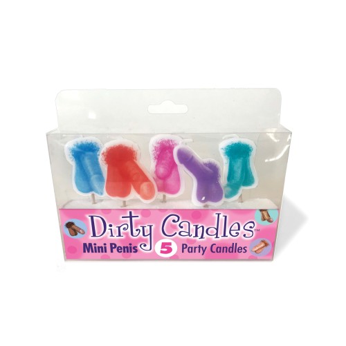 Mini Penis Dirty Candle Set of 5