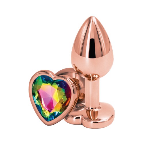 Anal Rainbow Heart Small de Rose Gold