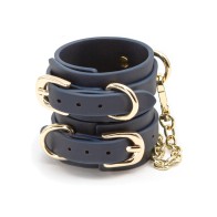 Bondage Couture Vinyl Wrist Cuff - Blue