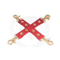 Spartacus PU Hog Tie Red