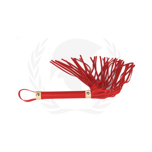 Fusta Roja PU Spartacus - Accesorio BDSM Emocionante