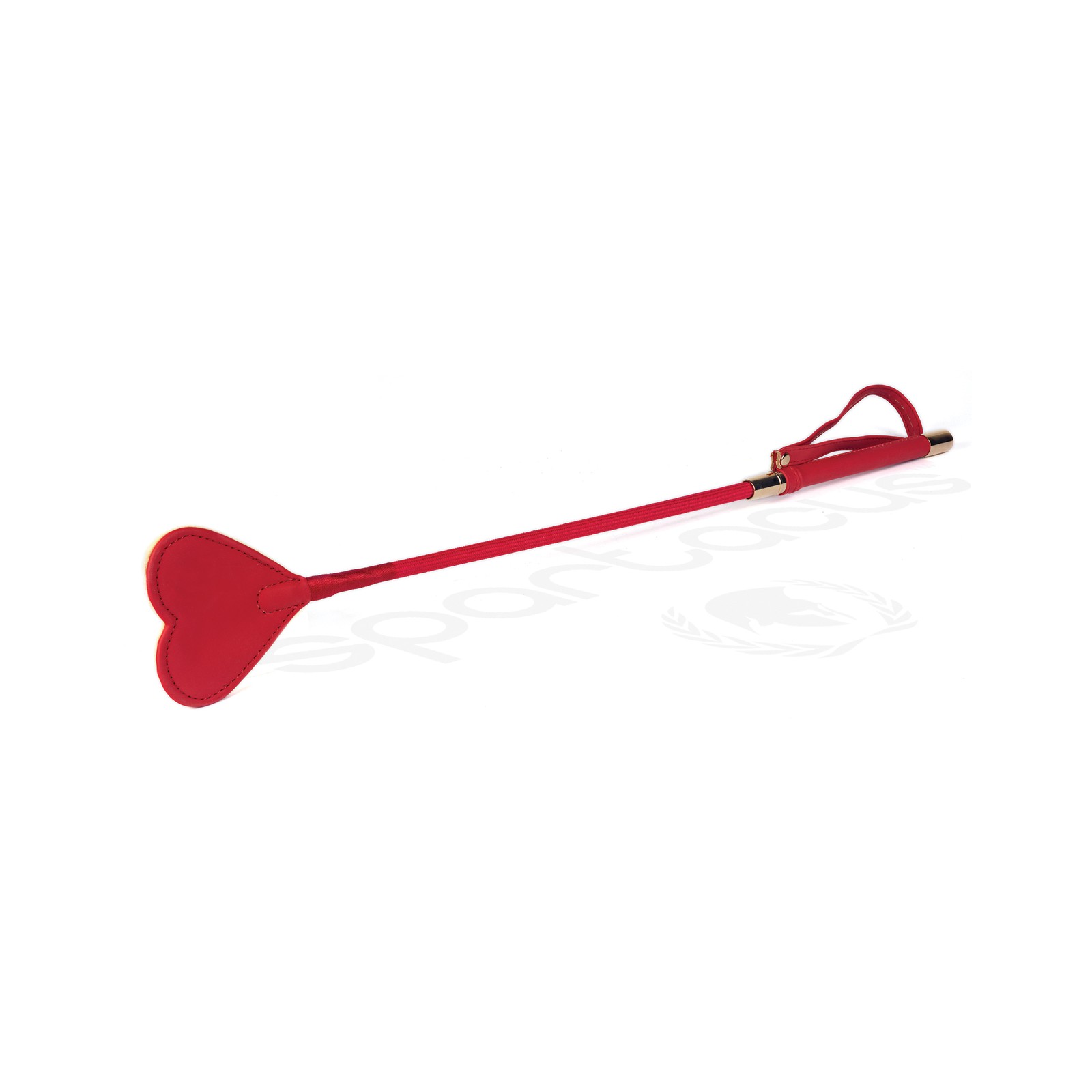 Spartacus PU Riding Crop with Heart Tip