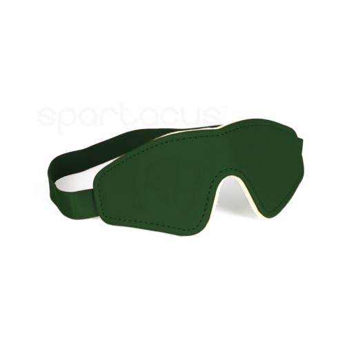 Spartacus PU Plush Lined Blindfold Green