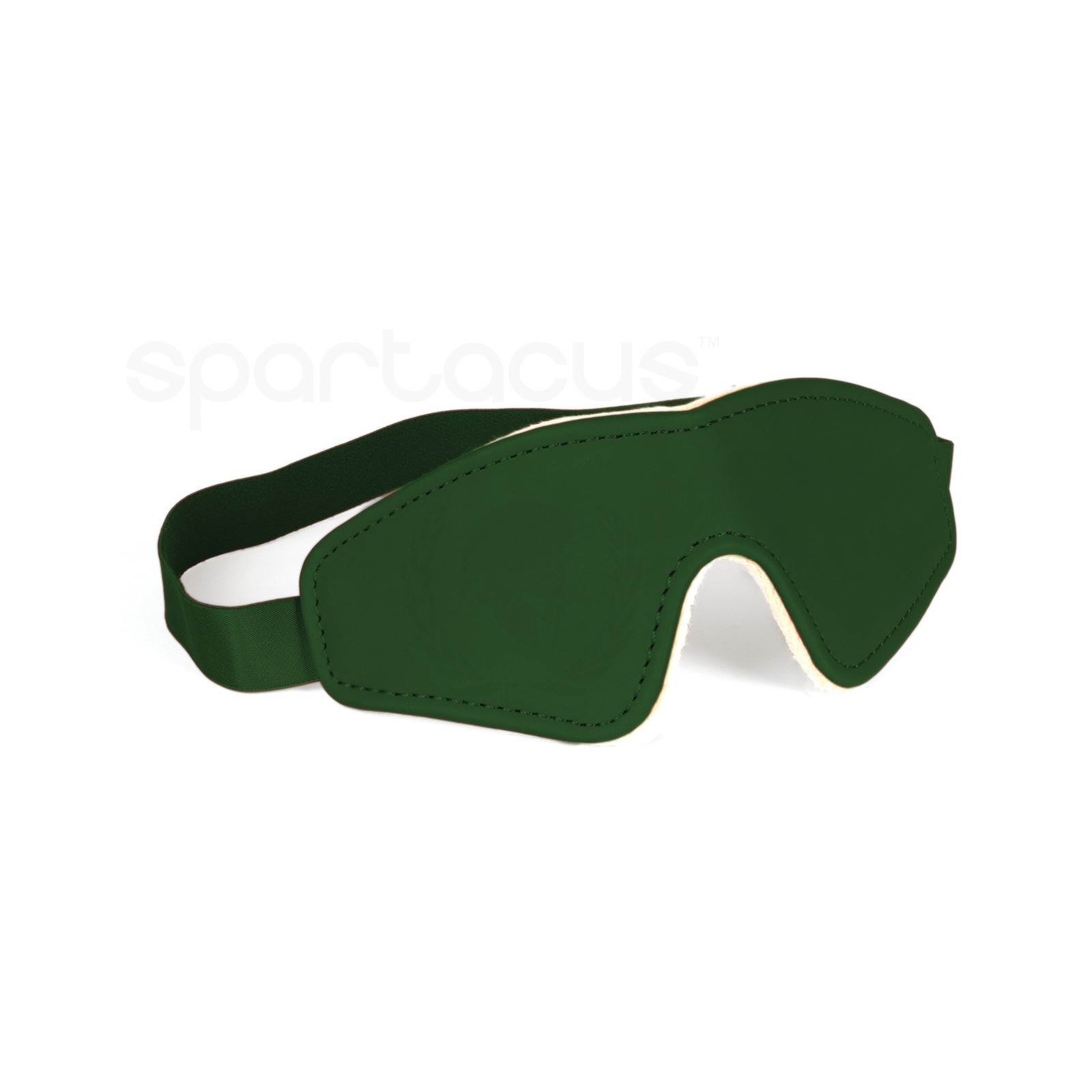 Spartacus PU Plush Lined Blindfold Green