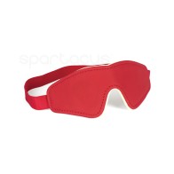 Spartacus PU Blindfold with Plush Lining - Red