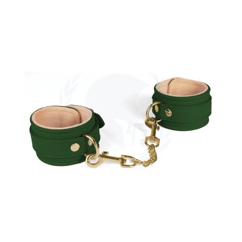 Spartacus PU Ankle Cuffs with Plush Lining