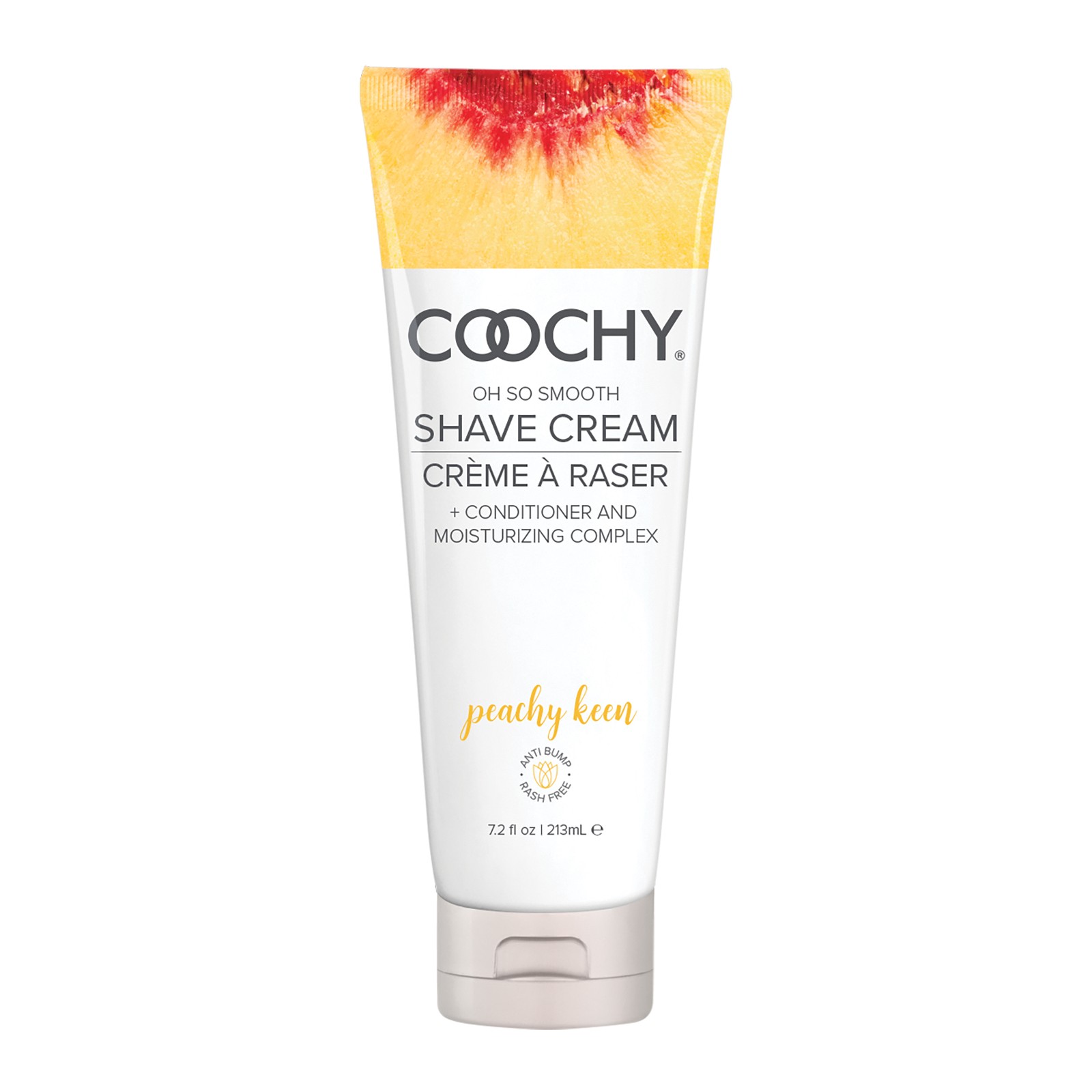 COOCHY Rash-Free Shave Cream - Peachy Keen 7.2 oz