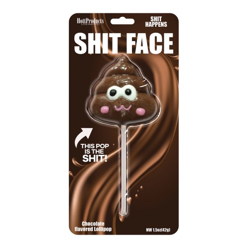 Shit Face Chocolate Poop Pop - Fun Treat