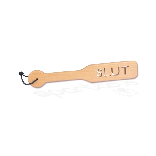 Zelkova Wood Paddle 32cm Slut for Sensual Play