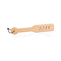 Zelkova Wood Paddle 32cm Slut for Sensual Play