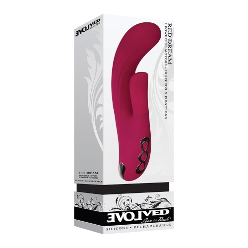 Vibrador Evolved Red Dream Estimulador Dual - Burdeos