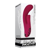 Evolved Red Dream Dual Stim Vibrator - Burgundy