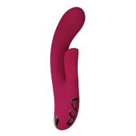 Evolved Red Dream Dual Stim Vibrator - Burgundy