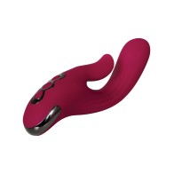 Evolved Red Dream Dual Stim Vibrator - Burgundy