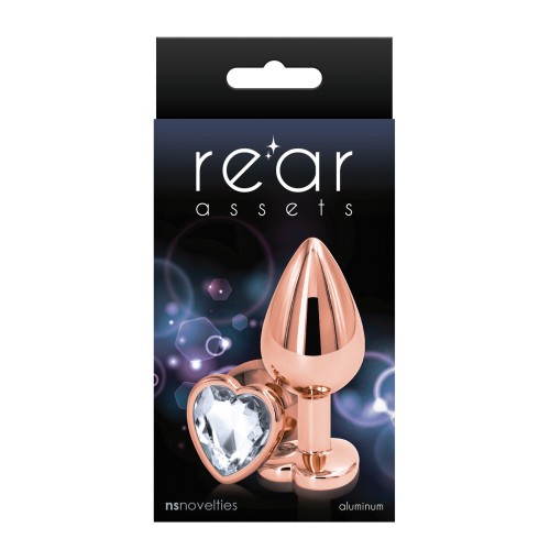 Rose Gold Heart Anal Toys - Elegant and Lightweight