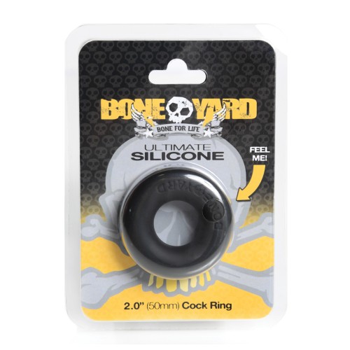 Boneyard Ultimate Silicone Cock Ring - Black