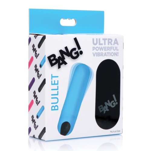 Bang Bullet Vibrante Control Remoto Azul