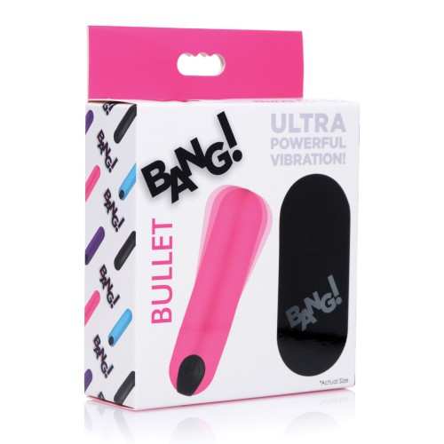 Bang Vibrating Bullet Pink with Remote Control