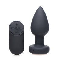 Booty Sparks Silicone Vibrating LED Plug - Small - Unique Anal Play