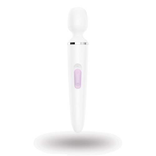 Satisfyer Wand-er Woman - White/Chrome