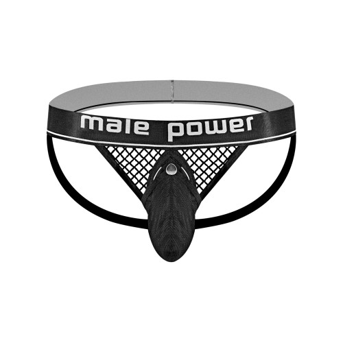 Cock Pit Fishnet Jock Ring Black