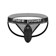 Cock Pit Fishnet Jock Ring Black