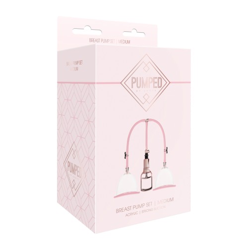 Shots Pumped Breast Pump Set Medium Rose Gold