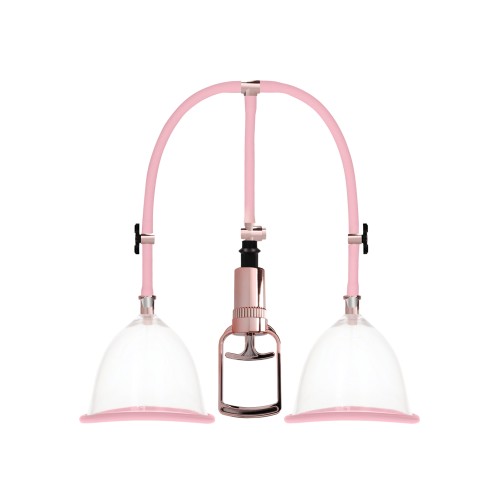 Shots Pumped Breast Pump Set Medium Rose Gold