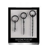 OUCH Urethral Sounding Plug Set Black for Exploration