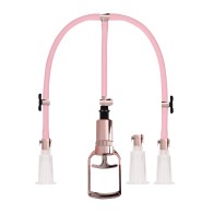 Shots Pumped Clitoral & Nipple Pump Set - Medium Rose Gold