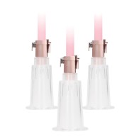 Shots Pumped Clitoral & Nipple Pump Set - Medium Rose Gold