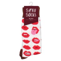 Calcetines Sexy Shots Lip Love Femenino