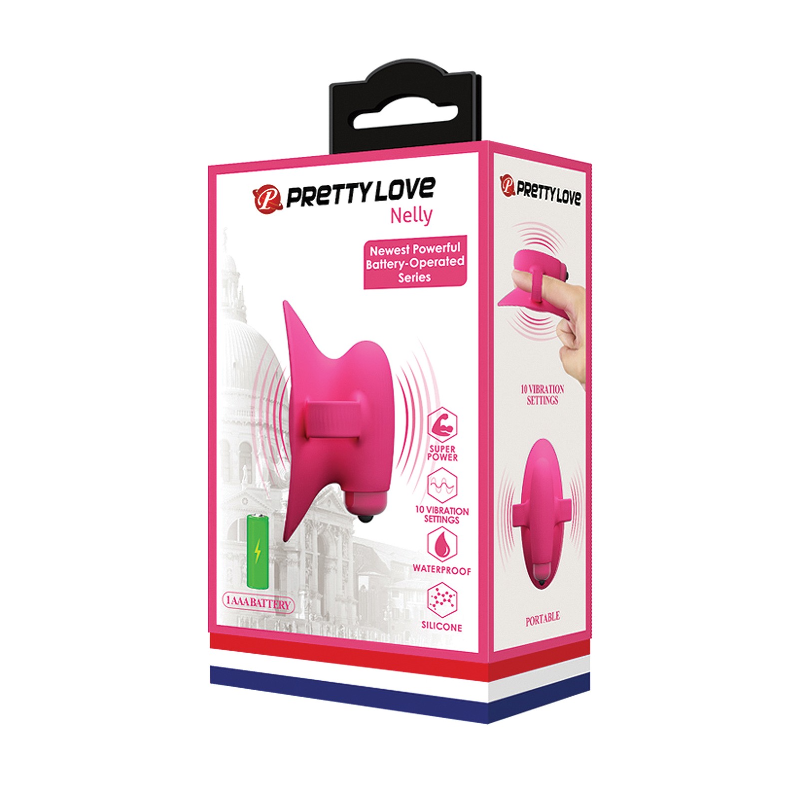 Vibrador de Dedo Pretty Love Nelly Rosa - Estimulación Clitorial Intensa