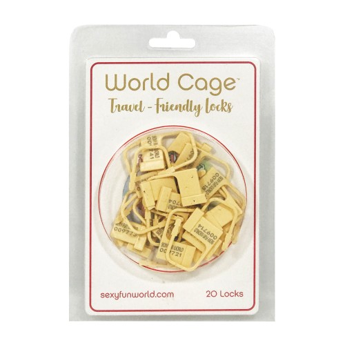 World Cage Candados Amistosos para Viaje - Paquete de 20