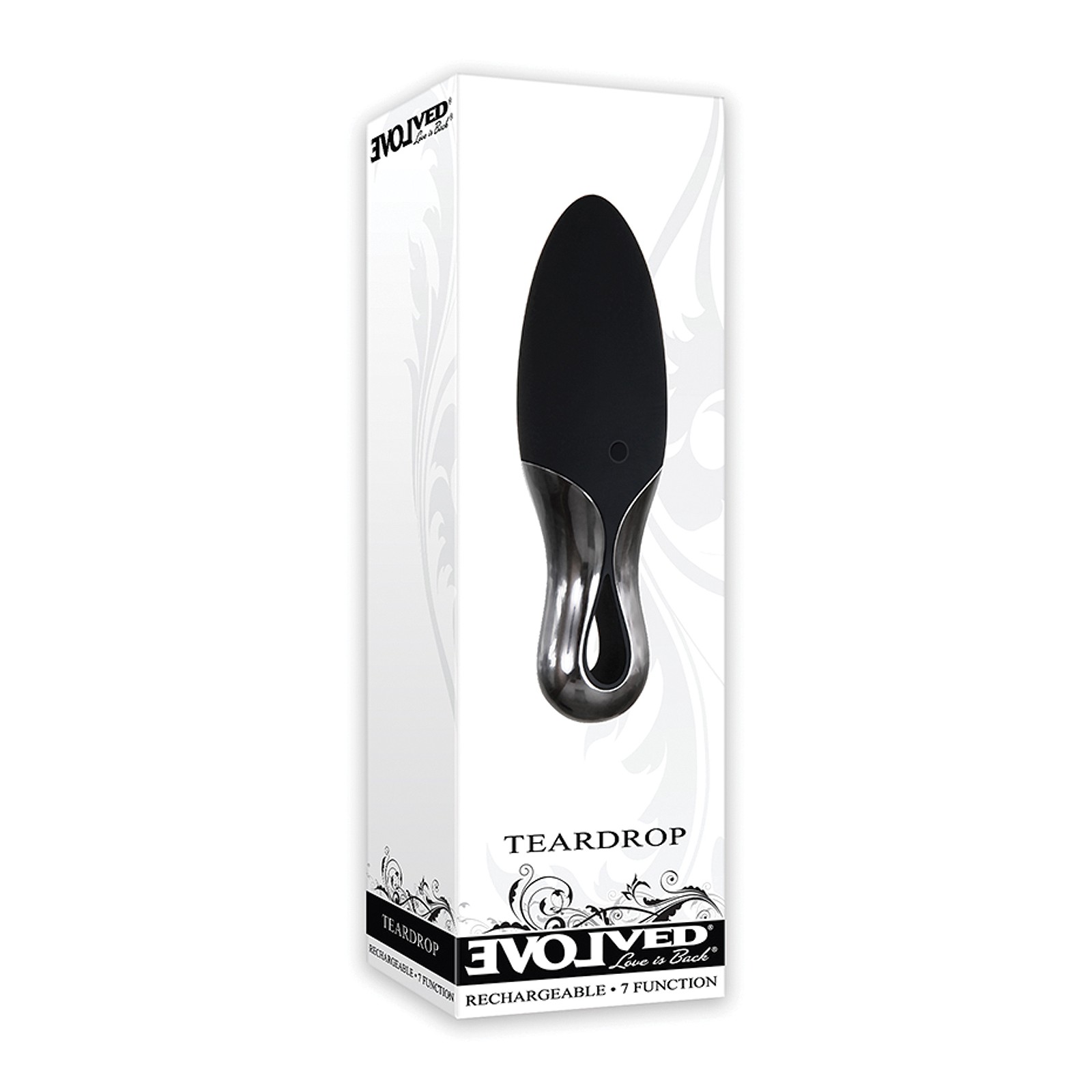 Vibrador en Forma de Gota en Negro