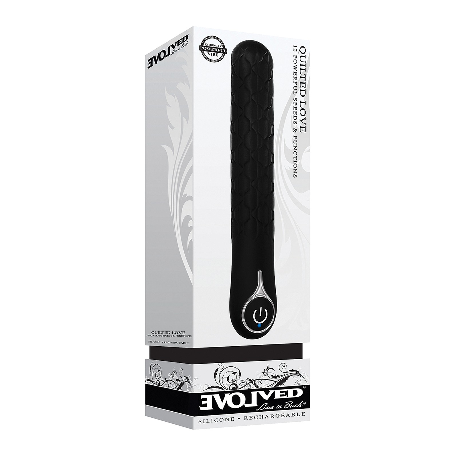 Vibrador Recargable Evolved Quilted Love Negro