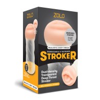 ZOLO Realistic Deep Throat Dual Density Stroker