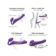 Strap on Me Vibrating Bendable Strapless Strap on Large - Purple