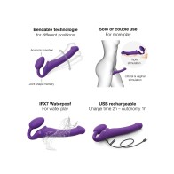 Strap on Me Vibrador Flexible Sin Cinta Mediano Morado